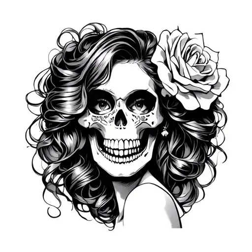 Female Skull Candy Pinup