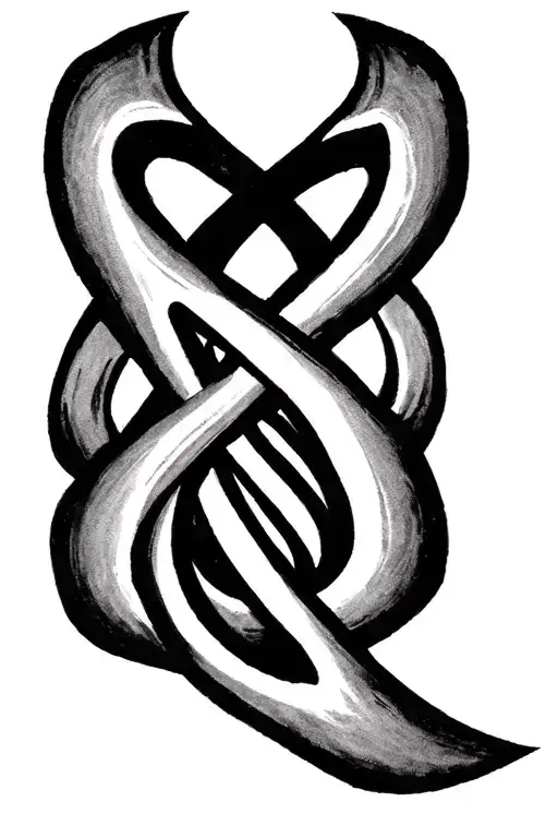 Subtle Eating Disorder Symbol Tattoo Design