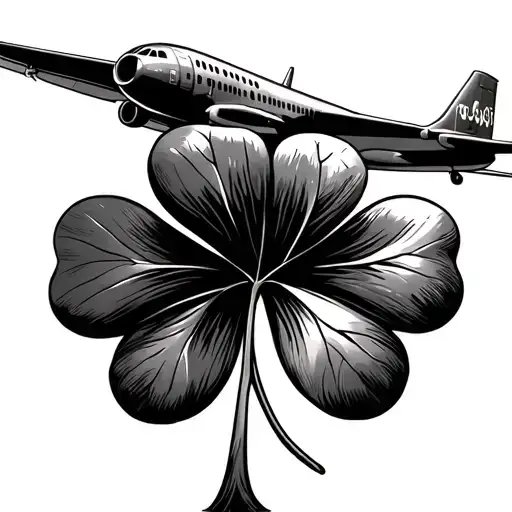 Airplane And Clover Leaf
