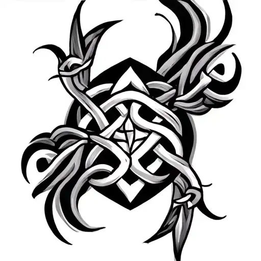 Filipino Tribal And Celtic Knot Design Incorporating