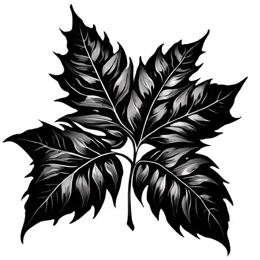 Baroque Acantus Leaves In Blackout