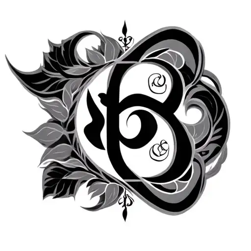 Karma Dharm Sabr Moksha Symbol Tattoo Design Combining Elements