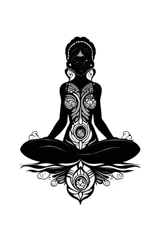 Feminine Ta Moko Representing Fertility