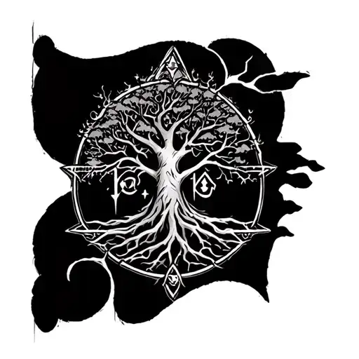Vilmama Writing With Tree And Pentacle