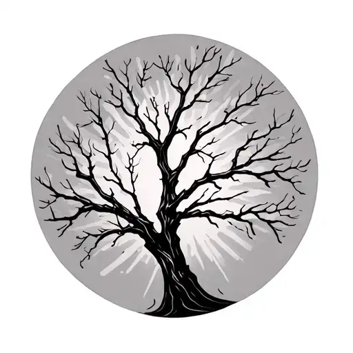 Tree Branch With Twigs