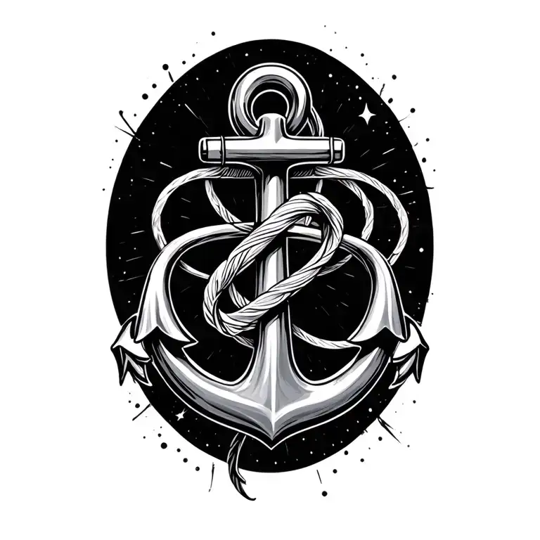 Anchor With Infinity Around It