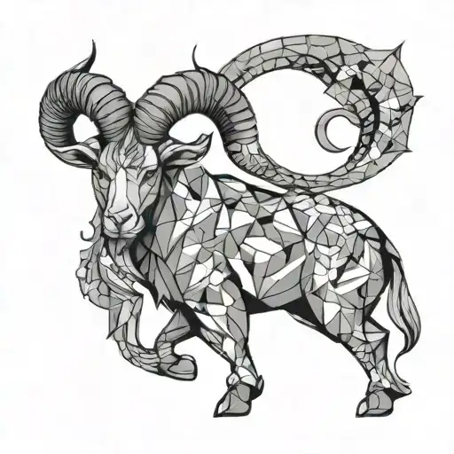 A Geometric Interpretation Of The Capricorn Zodiac Sign From The Front