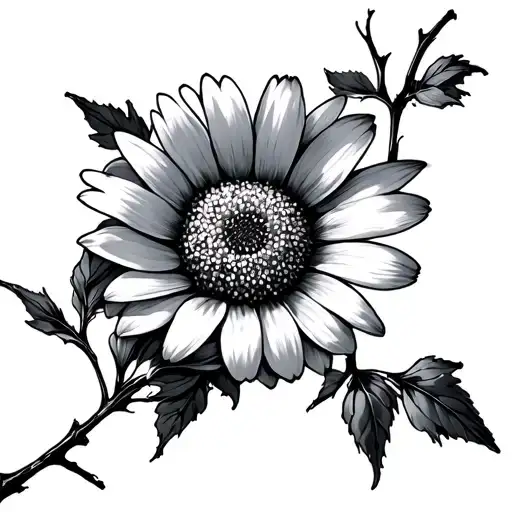 Daisy Intertwined In Two Branches