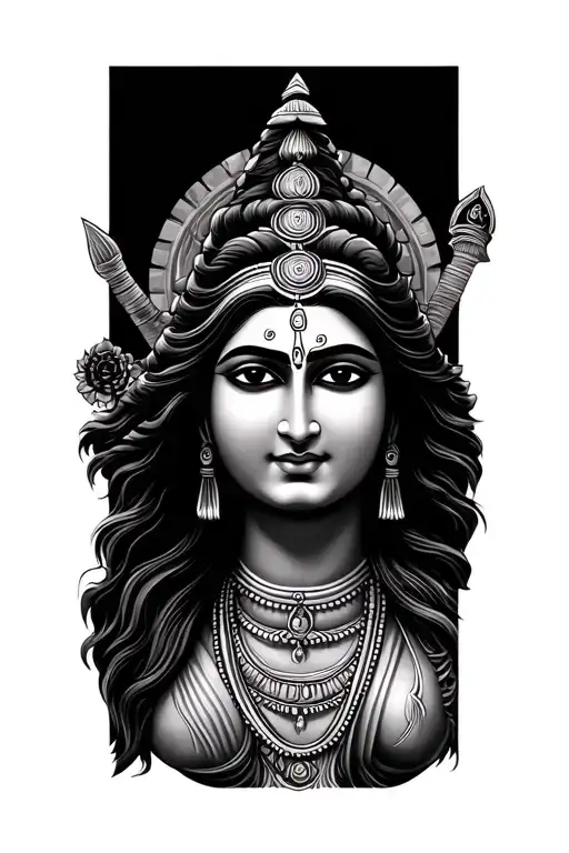 Shiva Trishul With Name Rita And Pundev