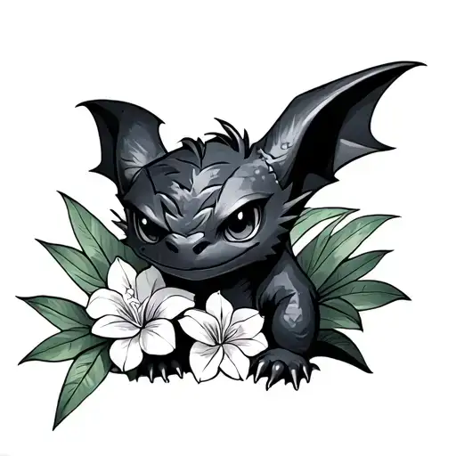 Hawaiian Style Toothless Night Fury