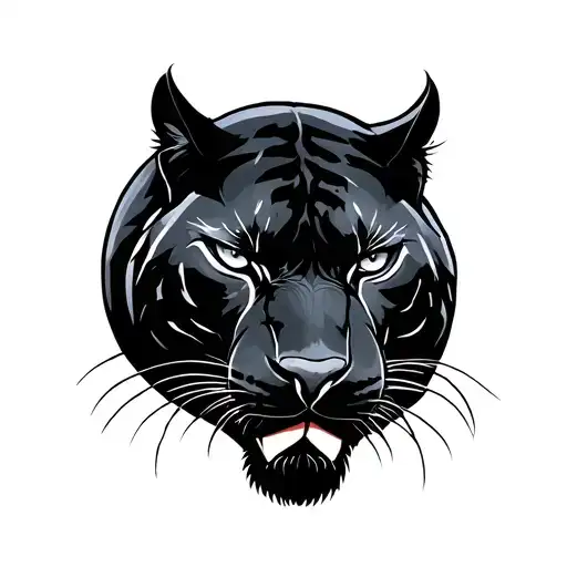 Black Panther Under The Moon