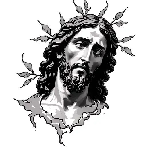 Torn Skin With Jesus Inside