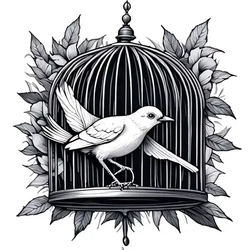 Thaumatrope Bird In Cage
