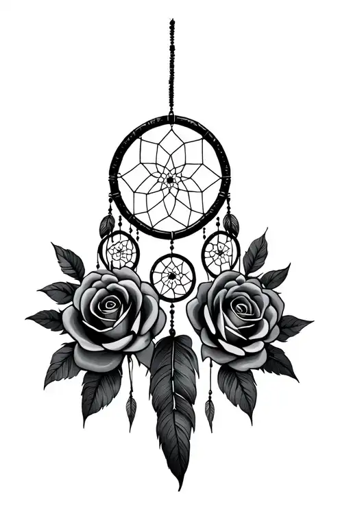 Dream Catcher With Roses