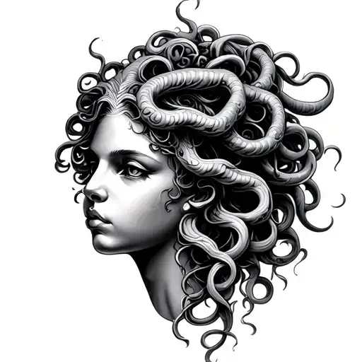 Elegant Realistic Medusa