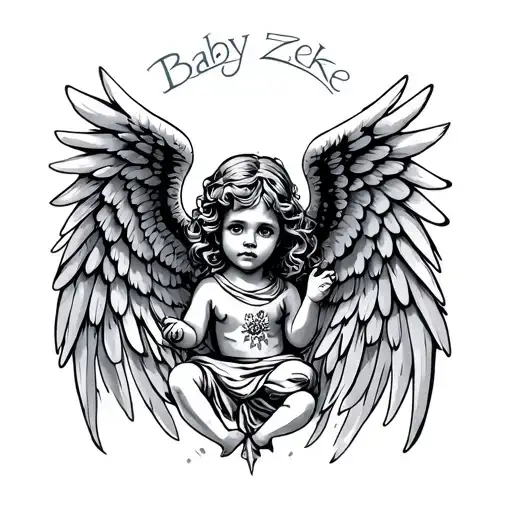 Baby Zeke Angel Letters