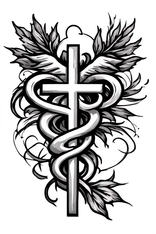 Christianity And Nursing Symbol With A Twist