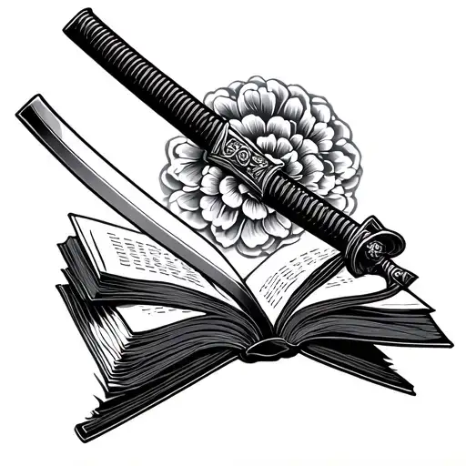 Book Lover And Japan Katana