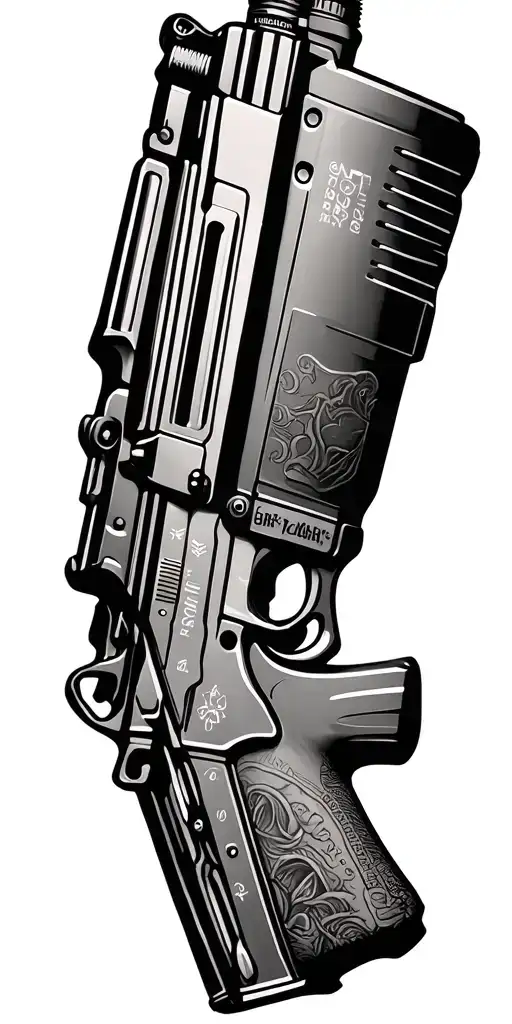 Ar-15 Gun Protecting His Pot