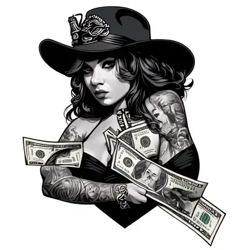 Gangster Sleeve Tattoos For Females With Money