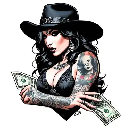 Gangster Sleeve Tattoos For Sexy With Money