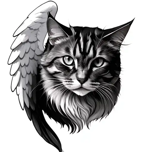 Cat With Angel Wings