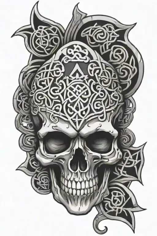 Celtic Skull Adorned