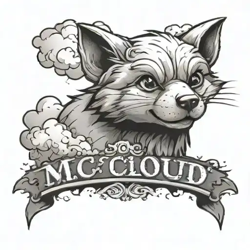 The Name Mccloud With Clouds And A Date