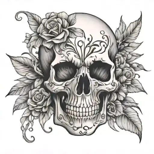 Floral Skull