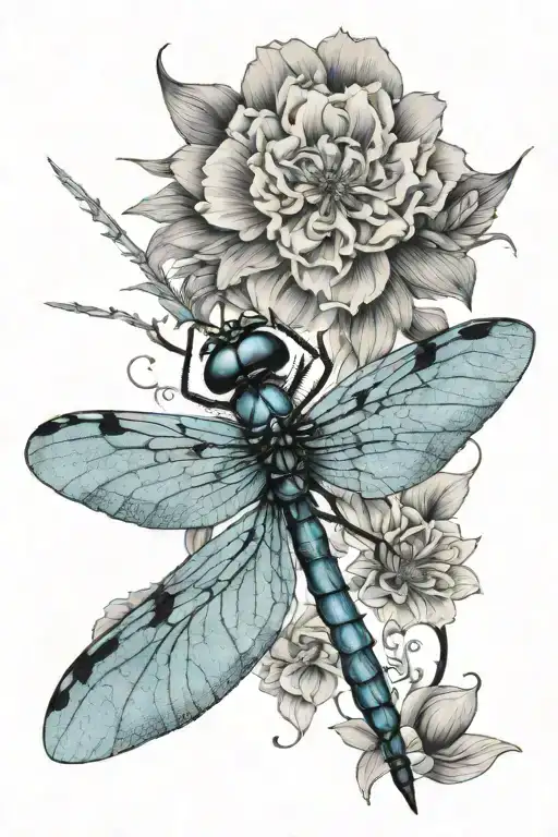 Light Blue Dragonfly