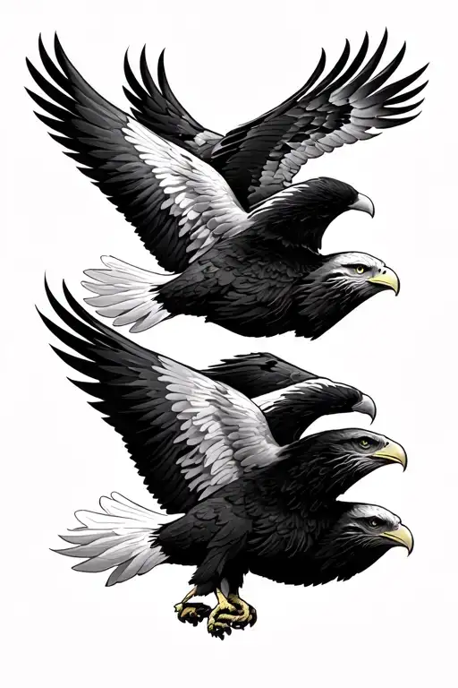 5 Stages Of Flying Eagle