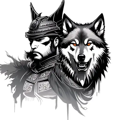 Samurai And Wolf