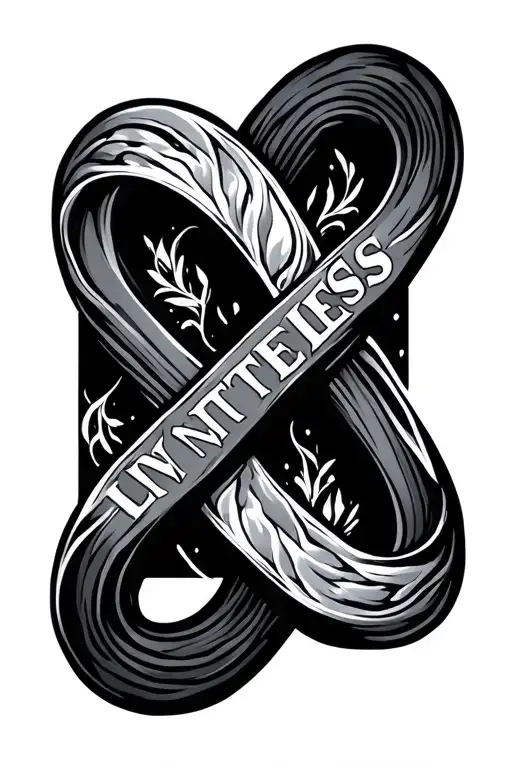 The Word - Limitless Wrapped By An Infinity Sign Intertwined