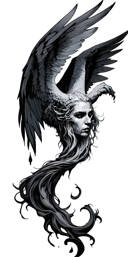 Fallen Angel Lucifer Human Tear Drop