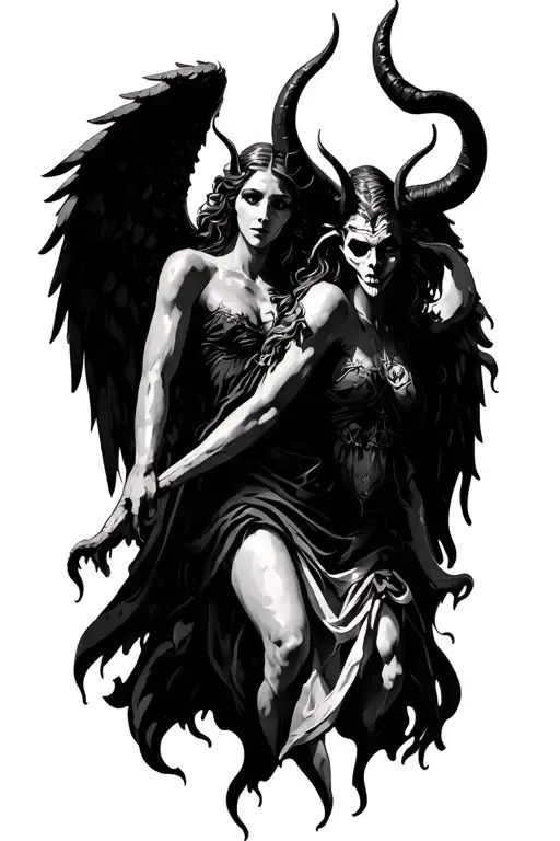 Angel And Satan