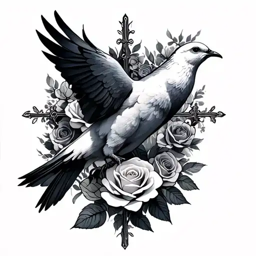 Rose Cross Doves