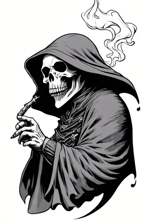 Smoking Grim Reaper