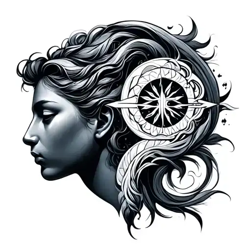 Gemini And Aquarius Symbol Integrated