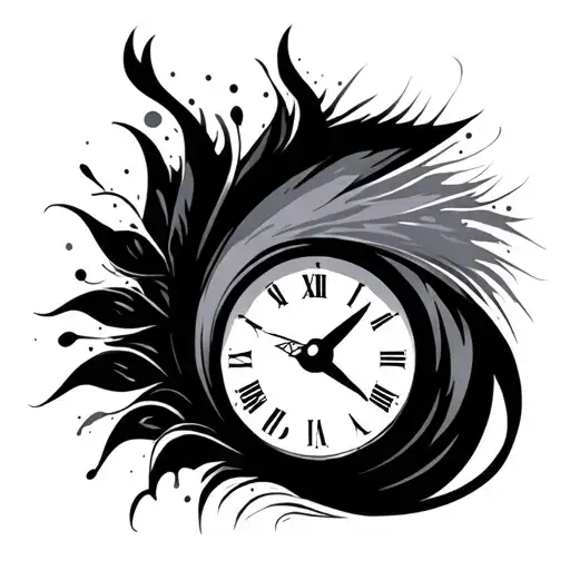 Clock Eye Symbol Integrated