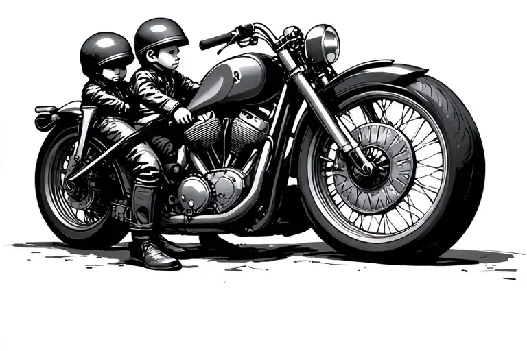 From Father To Son Motorbike