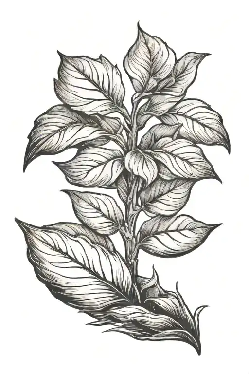 Little Plant Growing In A Ploughed Field