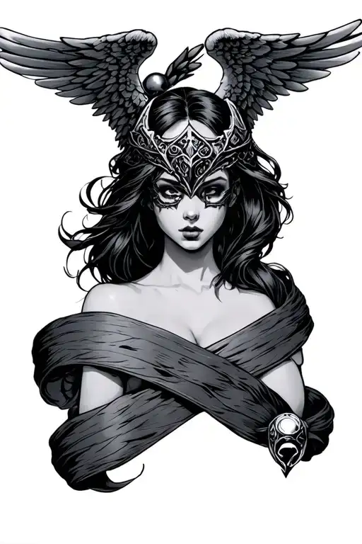 Bdsm Valkyrie Wings Intertwined Ball Gag