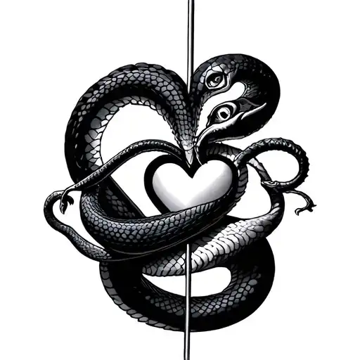Marionette Hand Heart Snake