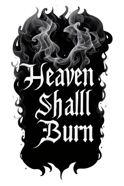 Heaven Shall Burn Lettering With Smoke