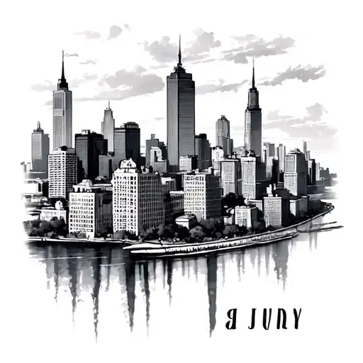 Kai July Birth Month Chicago Skyline