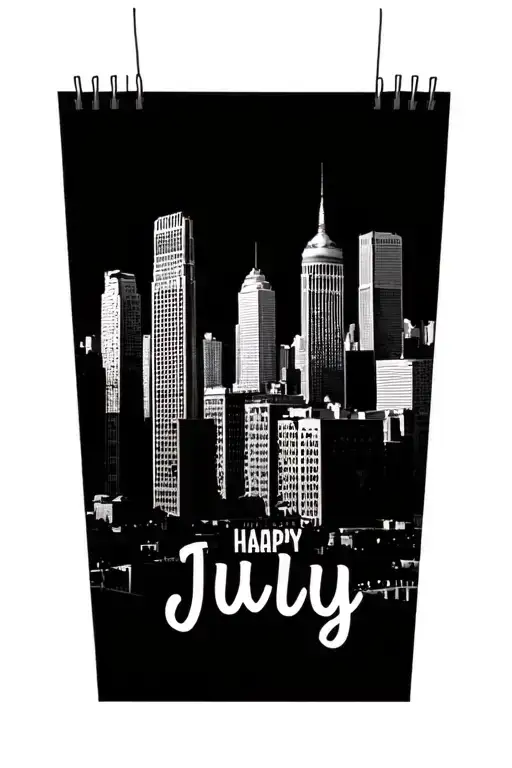 Kai July Birth Month Chicago Skyline