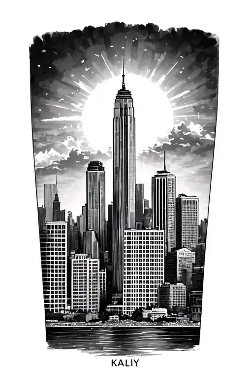 Kai July Birth Month Chicago Skyline