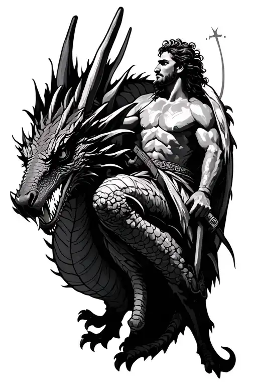 Saint George Killing A Dragon