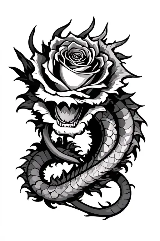 Rose Dragon Wrapped