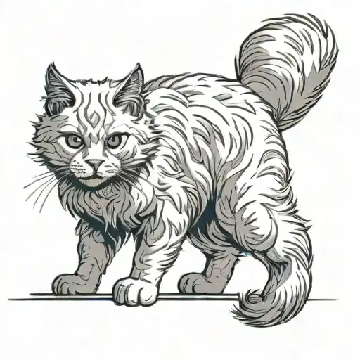 A White Furry Cat Named Kurai